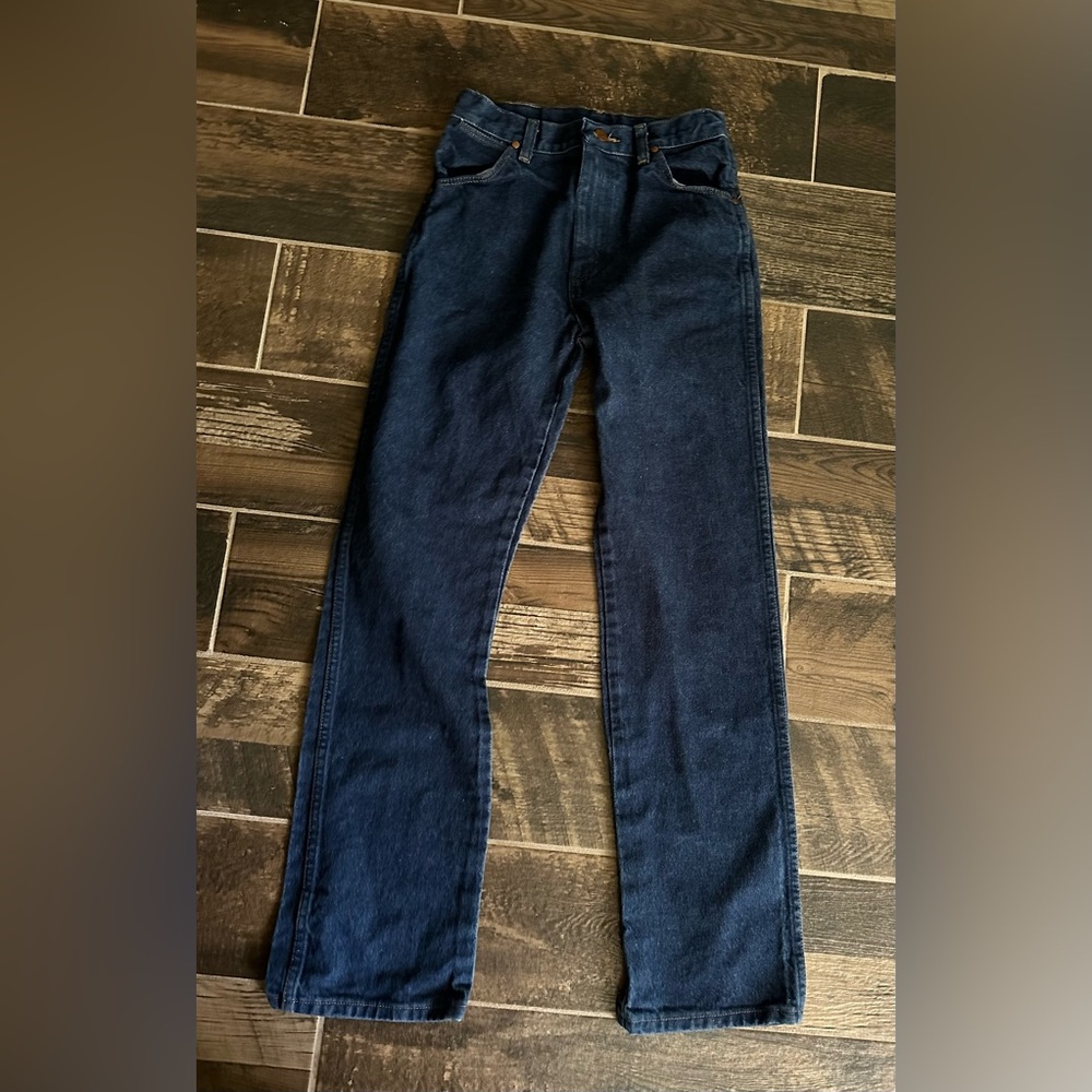 Wrangler Jeans Boys girls Denim w/ Adjustable Waist SZ 16 slim